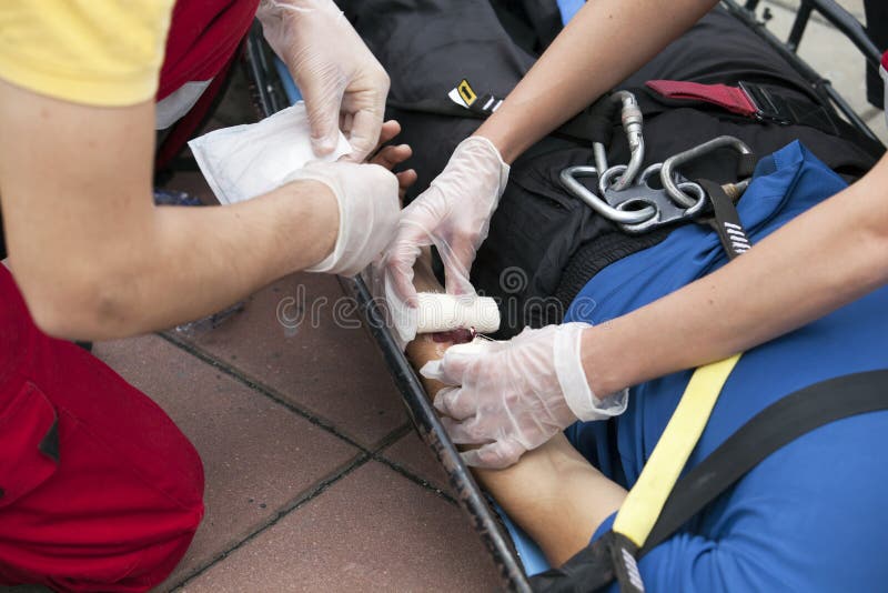 First aid stock photo. Image of wound, medical, glove 28996850