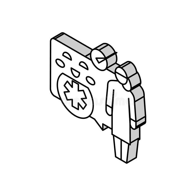 Ilustrarea vectorului pictogramei izometrice pentru bebeluși de prim ajutor stock illustration