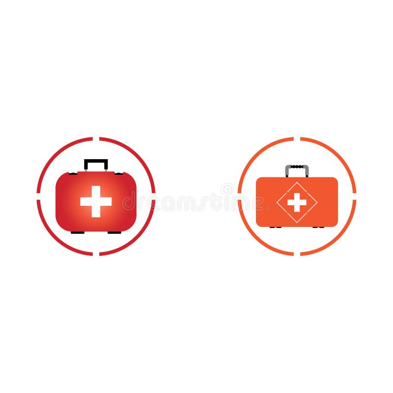 First Aid Icon on White Background Stock Vector Illustration of