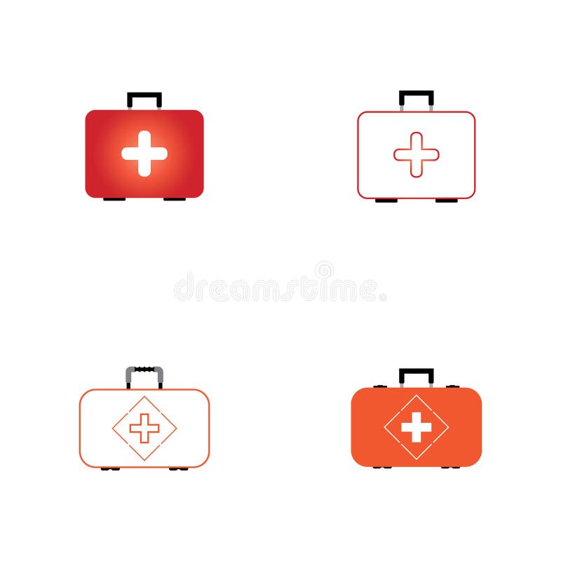 First Aid Icon on White Background Stock Vector Illustration of