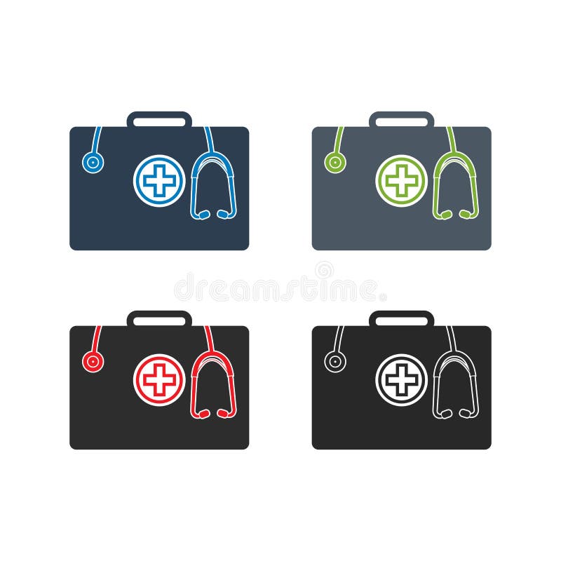First Aid Kit Icon Set. stock vector. Illustration of care 173438849