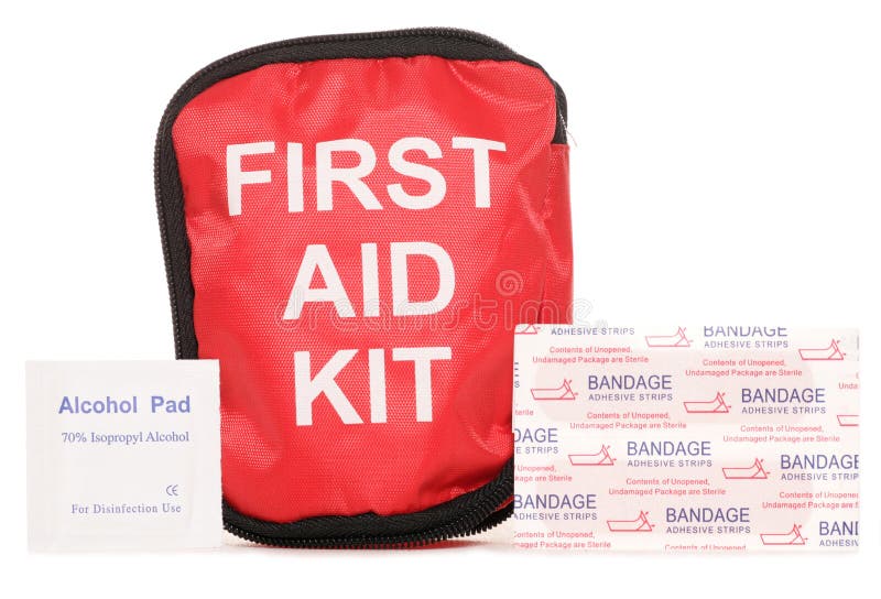 First aid kit with plasters royalty free stock photo First aid kit with plasters royalty free stock photo