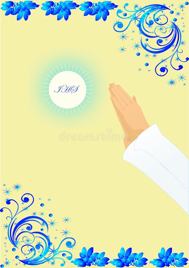 First communion stock illustration