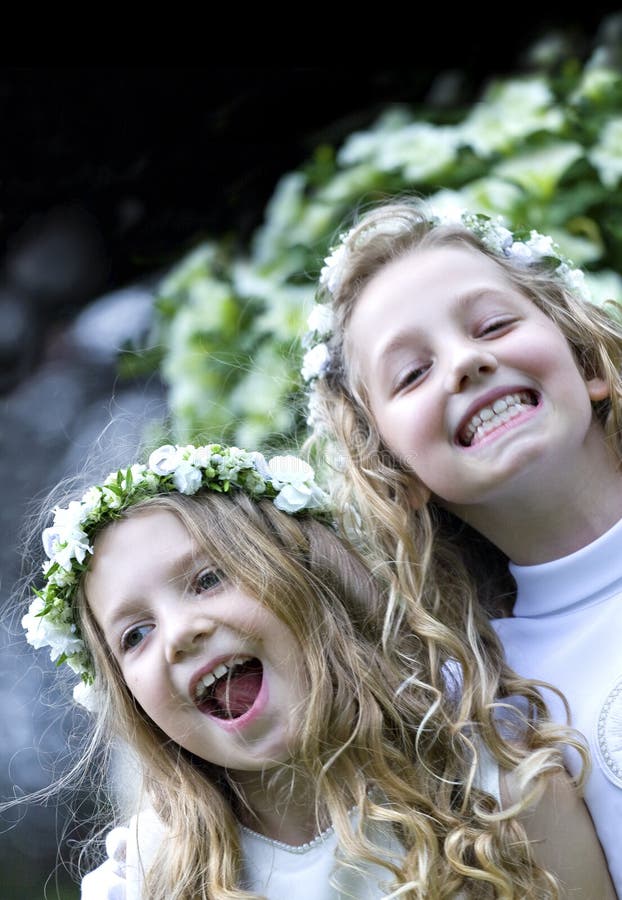 First Communion - the happy girls