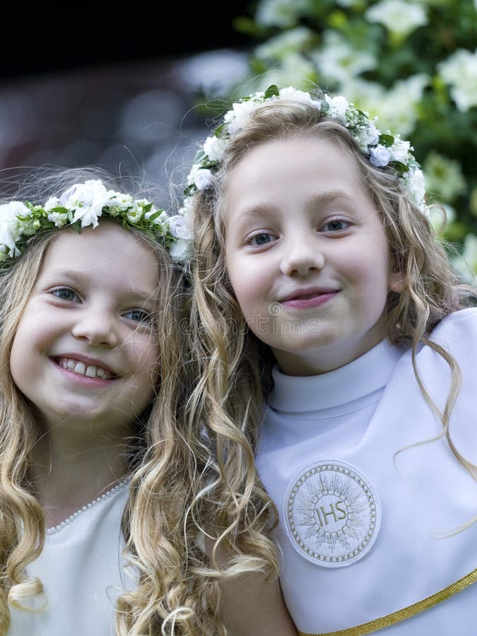 First Communion - two girls