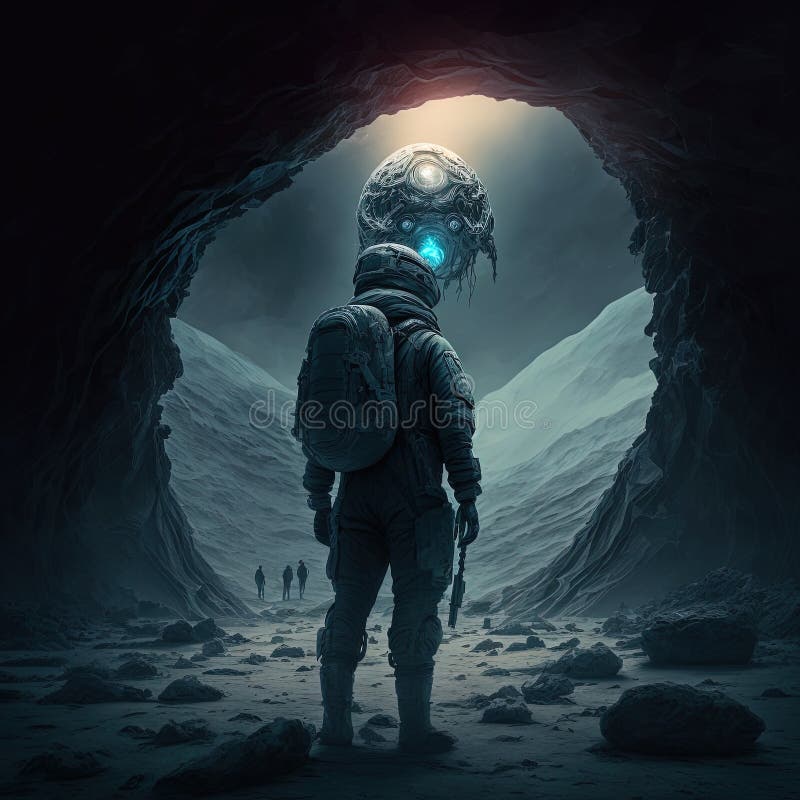 First Contact with Alien on Hostile Asteroid, Generative AI