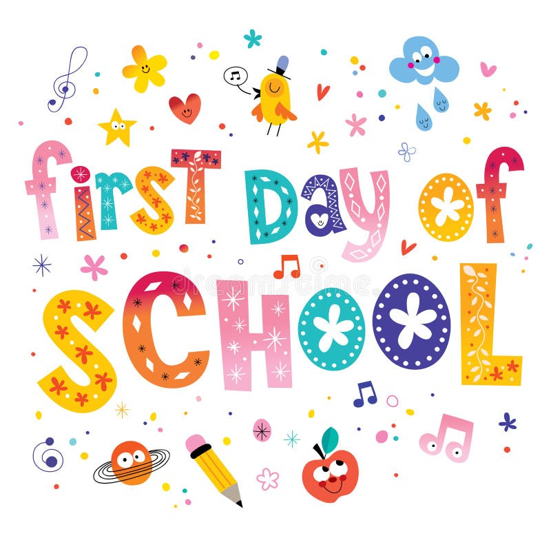 first day of preschool clip art