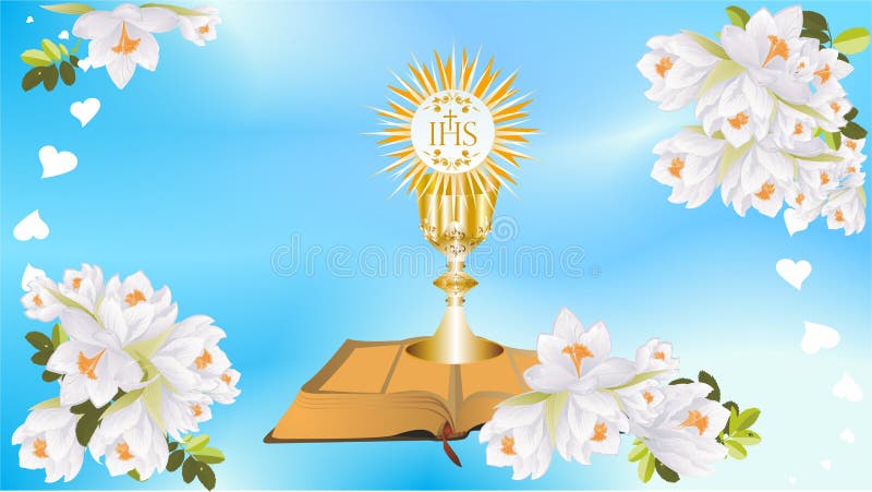 First Holy Communion stock illustration