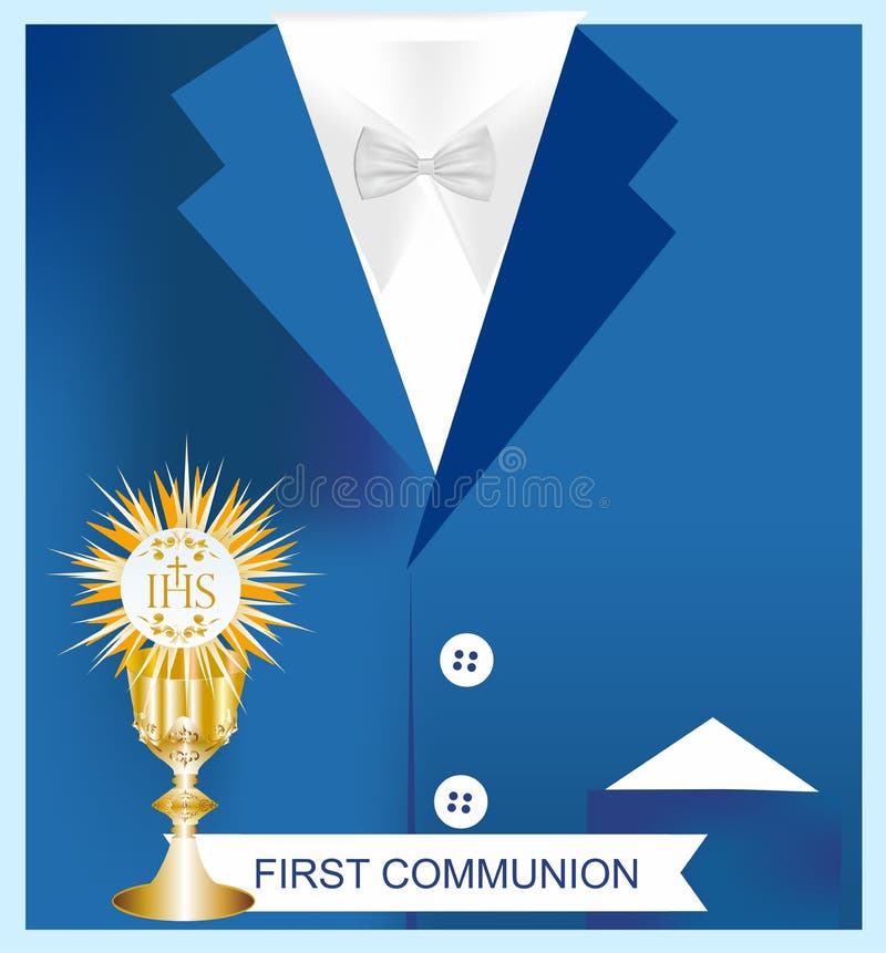 First Holy Communion royalty free illustration