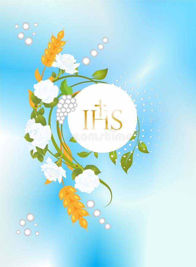 First Holy Communion royalty free illustration