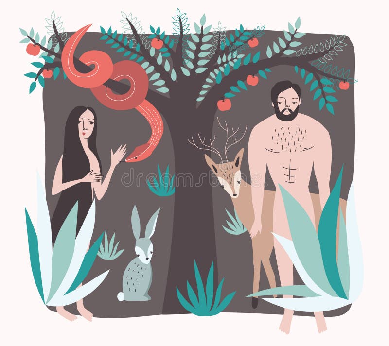 Adam Eve Stock Illustrations – 690 Adam Eve Stock Illustrations, Vectors &  Clipart - Dreamstime
