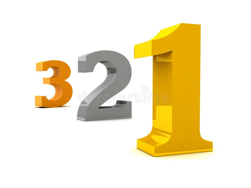 Numbers one two three stock illustration. Illustration of clipart - 44616531