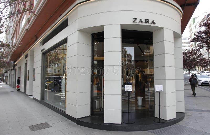 The First Store Opened by the `Inditex` Group, Under the Name `Zara`, in  the Center of CoruÃ±a, Reopened Today after Being Clo Editorial Photography  - Image of fashion, alarm: 182522852
