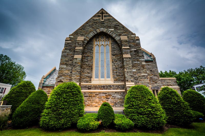 First United Methodist Church in Hanover, Pennsylvania. Stock Image