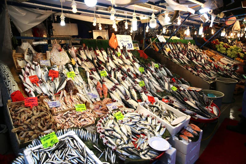 Fischmarkt Kadikoy Istanbul stockfotografie Fischmarkt Kadikoy Istanbul stockfotografie