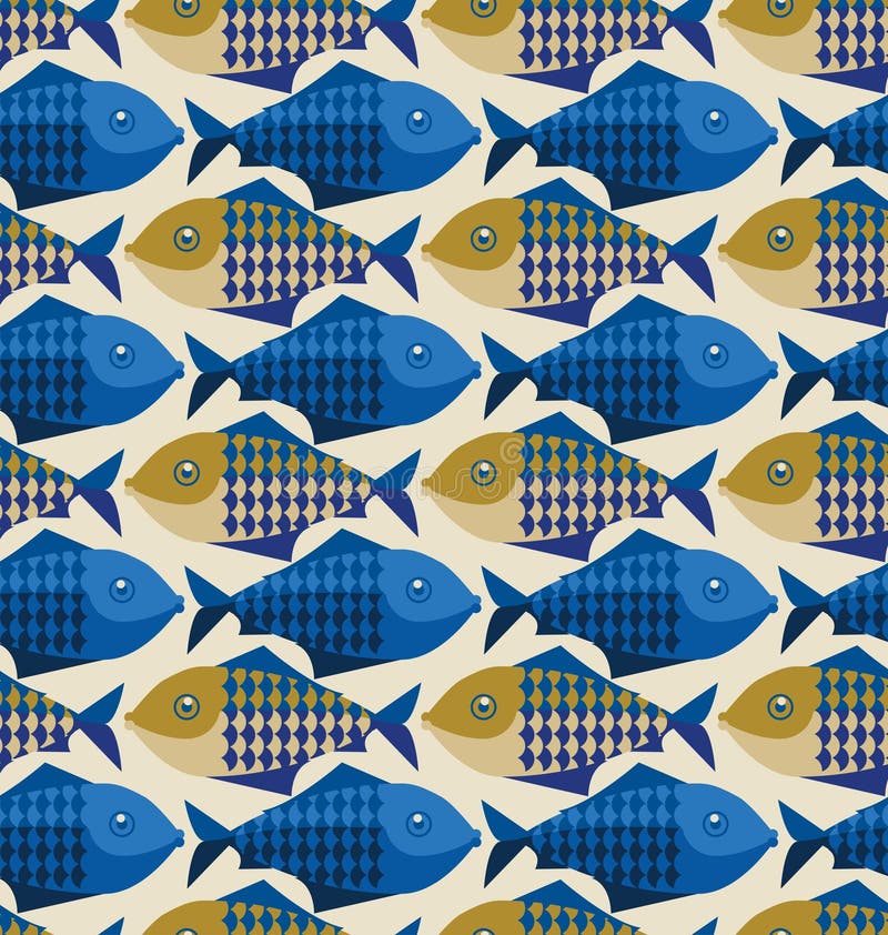 Download Fischmuster vektor abbildung. Illustration von menge - 23747145