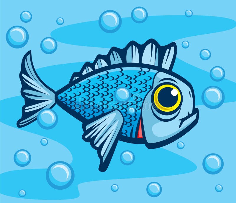 Big Fish stock vector. Illustration of little, business - 4138958