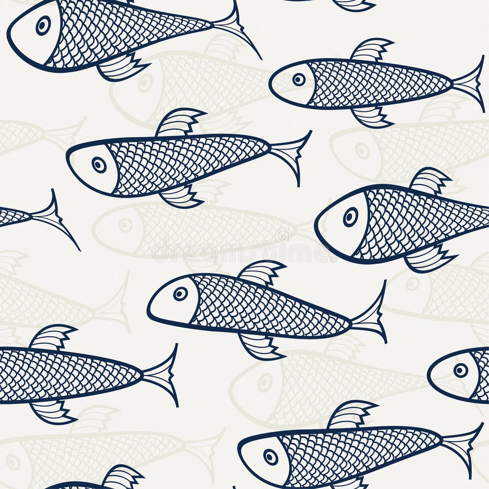 Seamless River Fish Scales Stock Illustrations 120 Seamless River