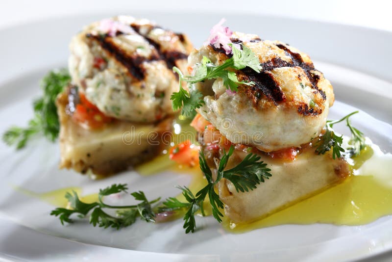 Fish balls stock images