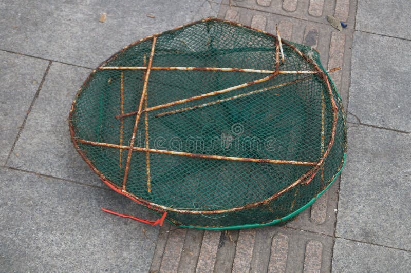Fish basket stock images