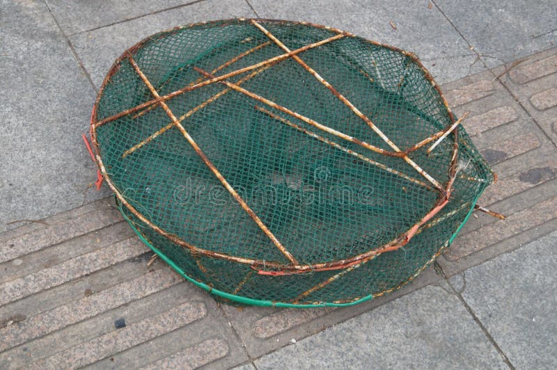 Fish basket royalty free stock photos