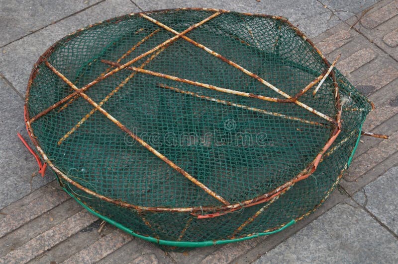 Fish basket royalty free stock images