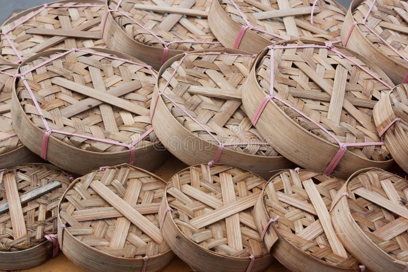 Fish basket, Sun to dry after cleaning. royalty free stock photos