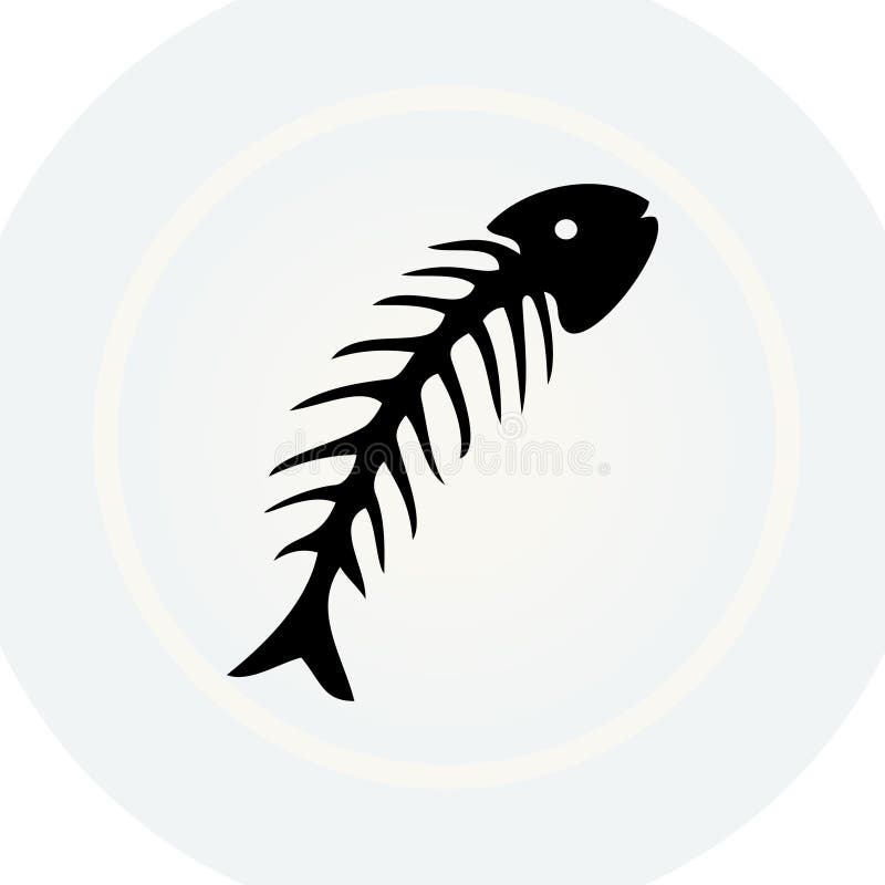 Download Fish bone stock vector. Illustration of plate, design - 12913007