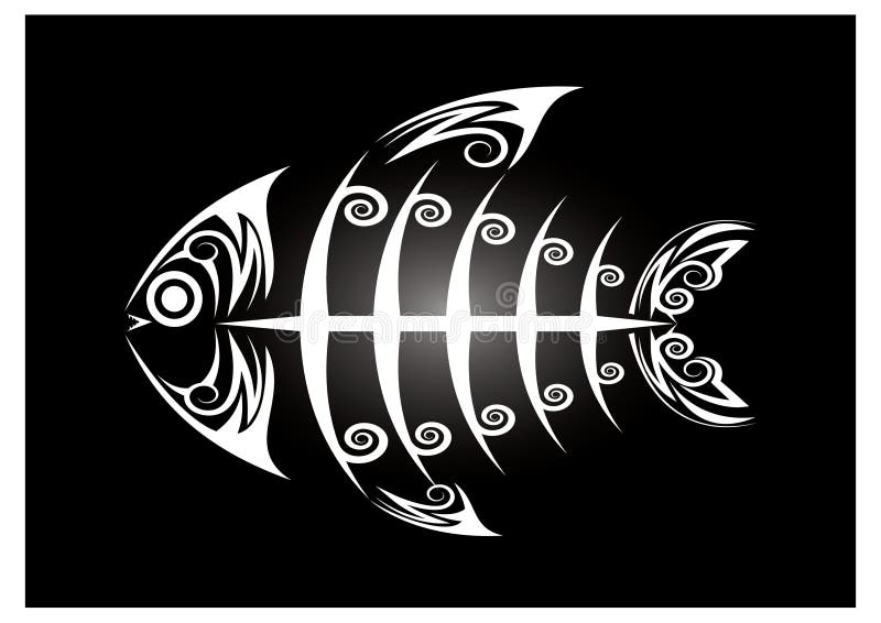 Fish Bone Tattoo Stock Illustrations – 259 Fish Bone Tattoo Stock  Illustrations, Vectors & Clipart - Dreamstime