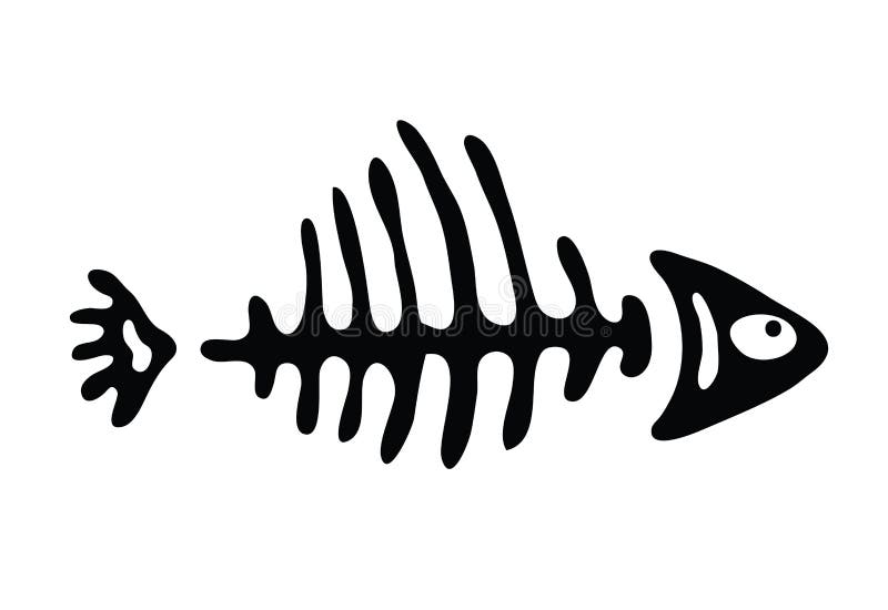 Download Fish Bone, Vector Illustration Stock Vector - Illustration of dead, skeleton: 41857481