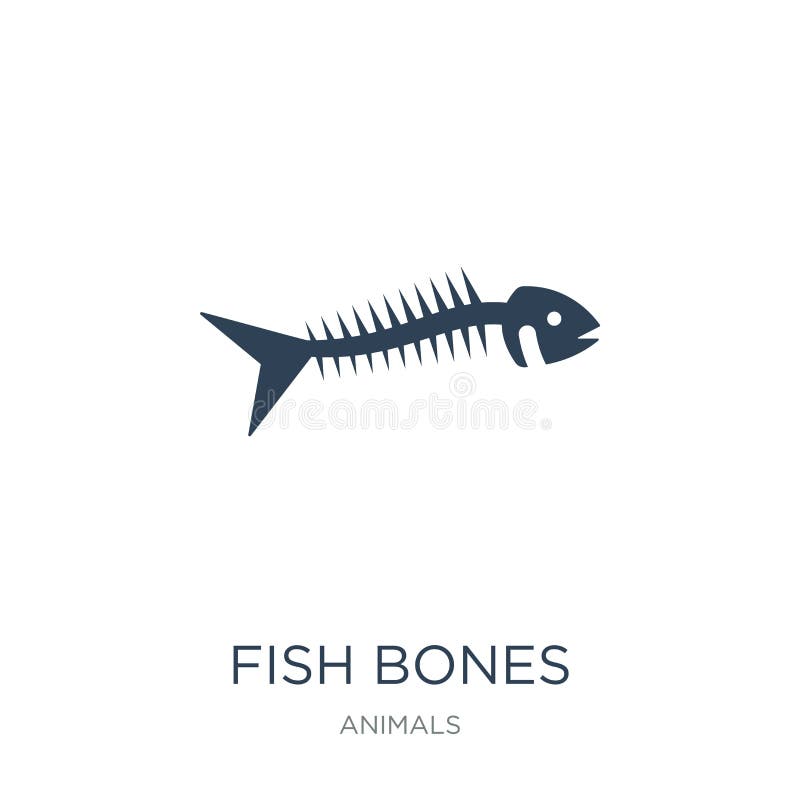 fish bones icon in trendy design style. fish bones icon isolated on white background. fish bones icon simple and modern stock illustration fish bones icon in trendy design style. fish bones icon isolated on white background. fish bones icon simple and modern stock illustration