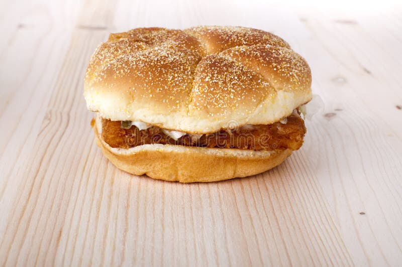Fish burger royalty free stock images