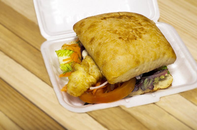 Fish Burger royalty free stock images