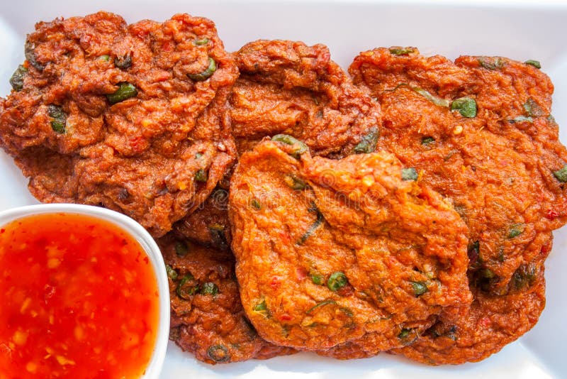 Fish cakes. stock image. Image of spicy, sauce, fish 56822077