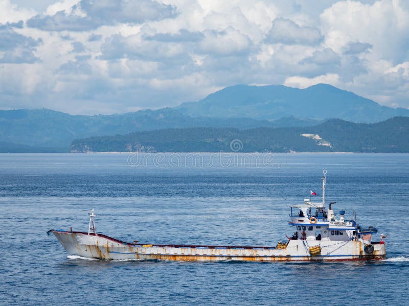 Fish carrier vessel in The Philippines