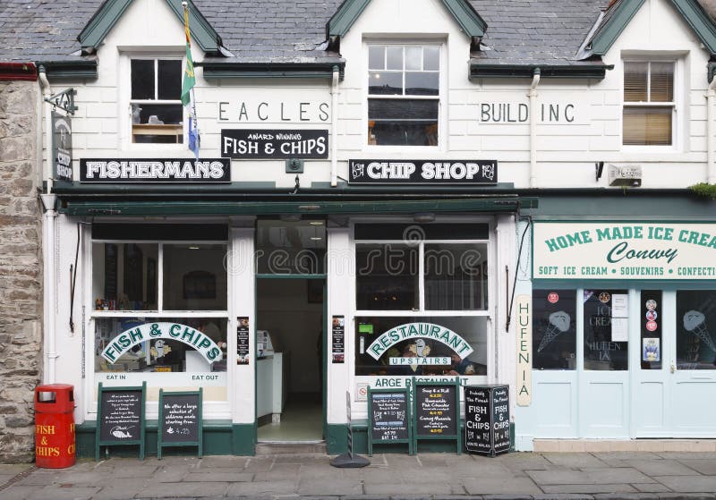 Fish and chip Shop, Regno Unito fotografie stock Fish and chip Shop, Regno Unito fotografie stock