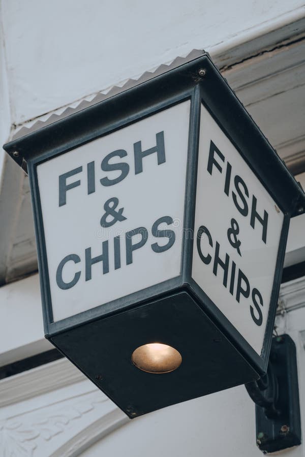 Fish and Chip Shop Take Away Swinging Pavement Sign Outdoor Display Shop Chippy 