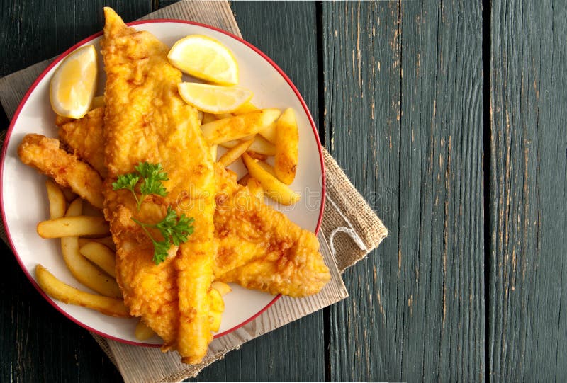 Fish and chips stock image. Image of fattening, haddock 21627279