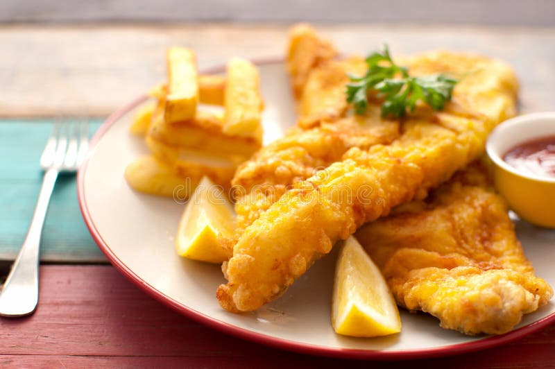 Fried Hake Fish Chips Stock Photos Download 937 Royalty Free Photos