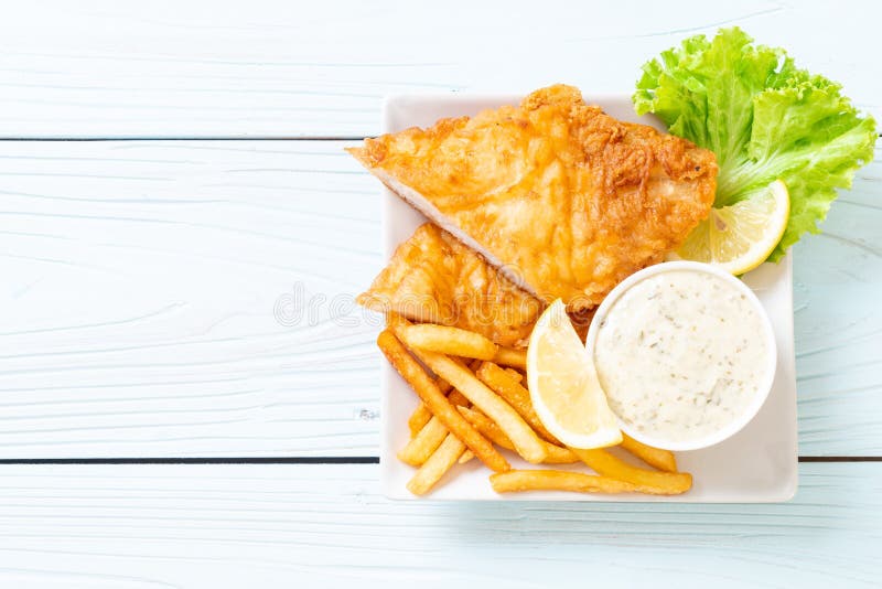Fish and chips stock image. Image of lemon, batter, unhealthy 151691437