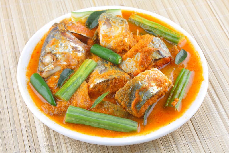 Baracuda Fish Curry Asian Style. Stock Image Image of hotel, coconut