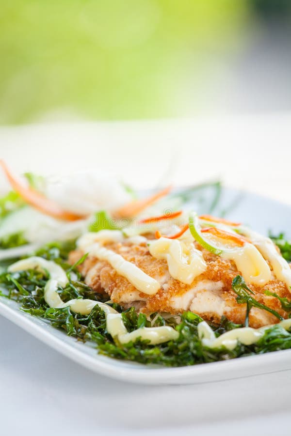 Fish dish - fried fish fillet