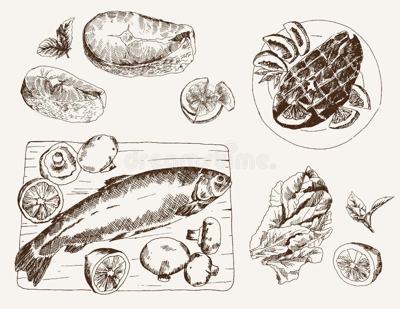 Cooked Fish Stock Illustrations – 43,287 Cooked Fish Stock Illustrations,  Vectors & Clipart - Dreamstime
