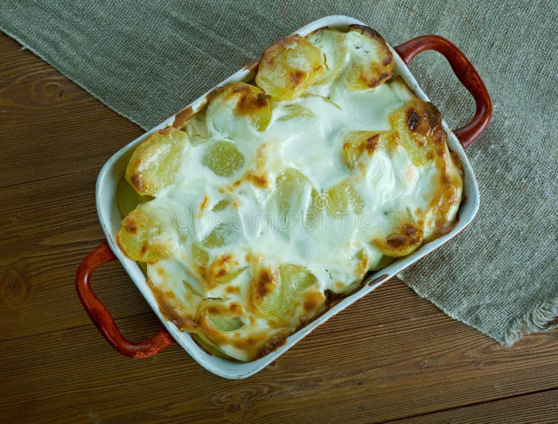 Fish And Fennel Potato Pie royalty free stock photos