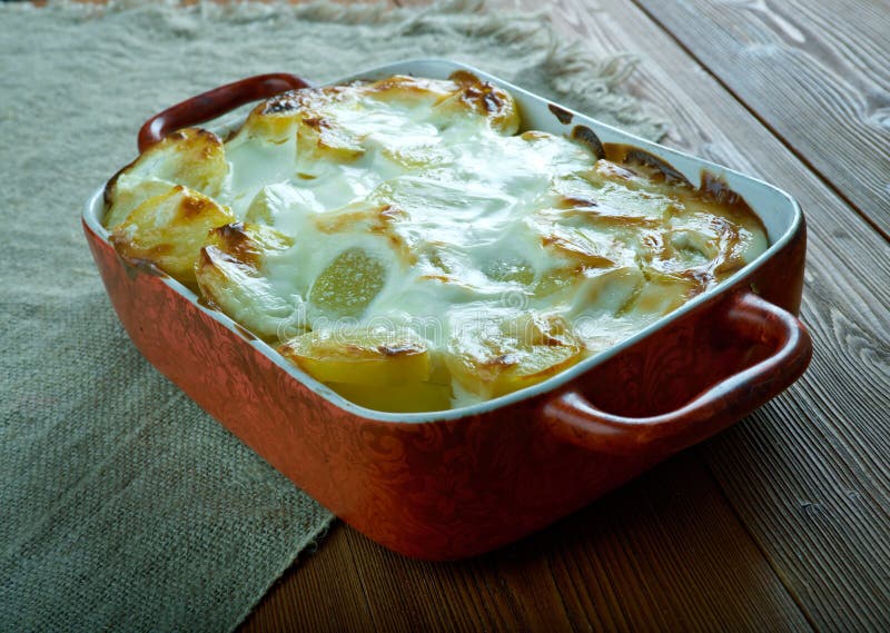 Fish And Fennel Potato Pie stock photos