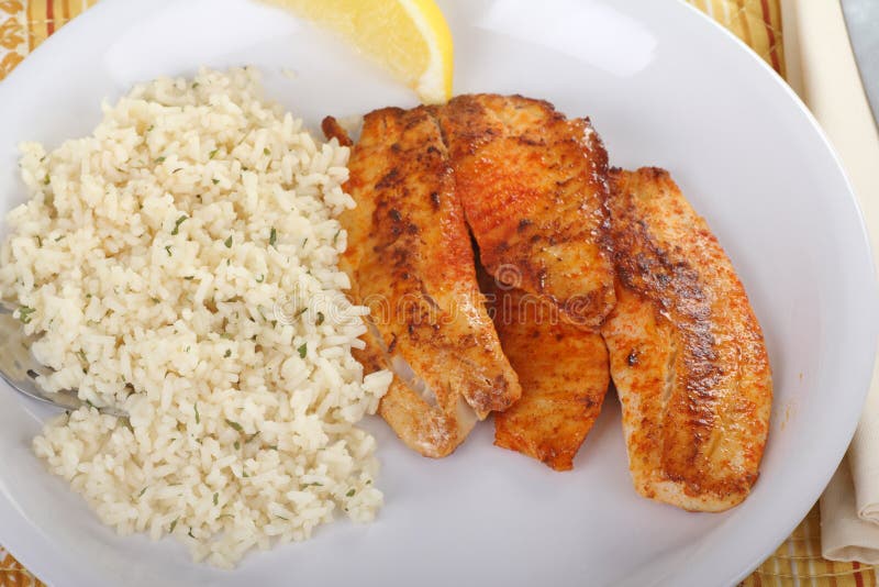 Fish Fillet Dinner stock photo. Image of dinner, white 16889070