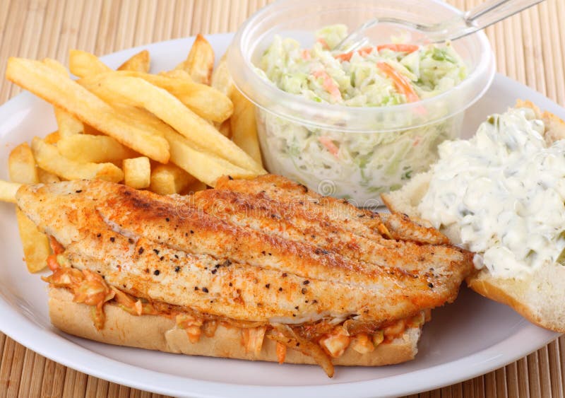 Fish Fillet Sandwich stock photo. Image of fish, seafood 18939736