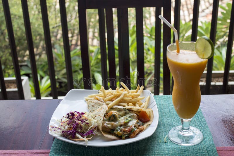 Fish and fresh juice stock photo. Image of delicious 43690316