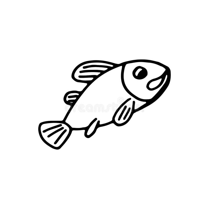 Download Fish With Gills Marine Icon Vector. Underwater Animal ...