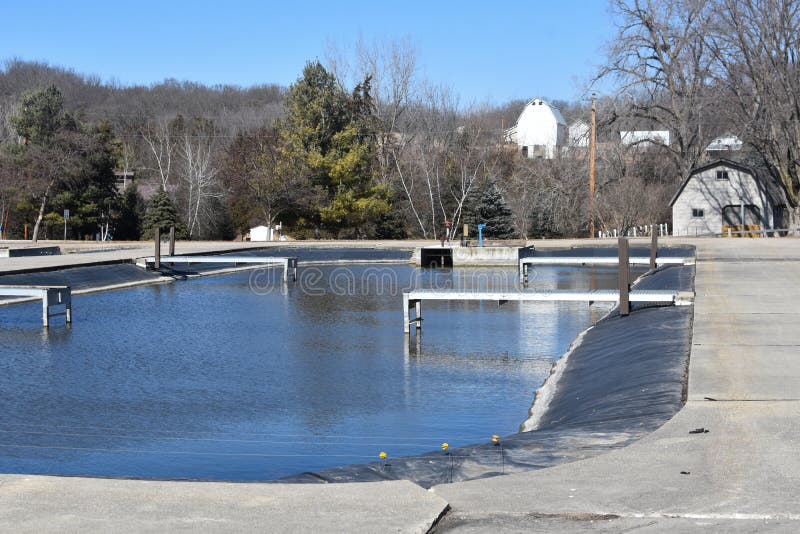 One of the pools at the fish hatchery, located in Decorah, Iowa. One of the pools at the fish hatchery, located in Decorah, Iowa.